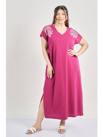 μάξι φόρεμα βαμβακερό με φλοράλ τύπωμα σε προσφορά