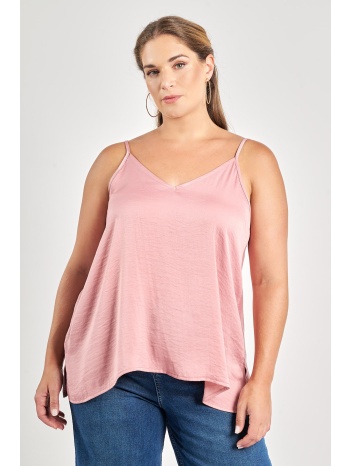 τοπ σατινέ ανάγλυφο με τιράντες σε προσφορά