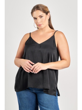 τοπ σατινέ ανάγλυφο με τιράντες σε προσφορά