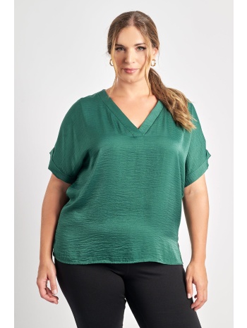 μπλούζα σατινέ με v σε προσφορά