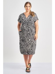 φόρεμα μίντι εμπριμέ