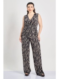 παντελόνα ελαστική εμπριμέ σε abstract μοτίβο