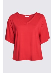 μπλούζα με φαρδιά μανίκια ζέρσεϊ βισκόζη