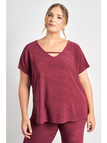 μπλούζα ελαστική ζακάρ ανάγλυφη σε προσφορά