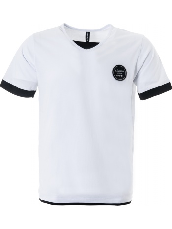 t-shirt με v λαιμόκοψη σε λευκό χρώμα σε προσφορά