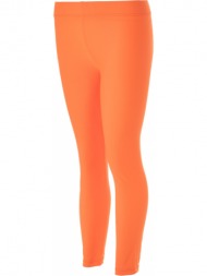 γυναικείο αθλητικό κολάν ματ metallic σε πορτοκαλί χρώμα