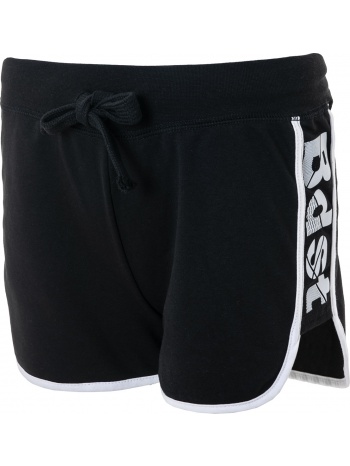 γυναικείο σορτσάκι σε μαύρο χρώμα με λευκή ρίγα