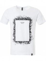 ανδρικό t-shirt με στάμπα σε λευκό χρώμα