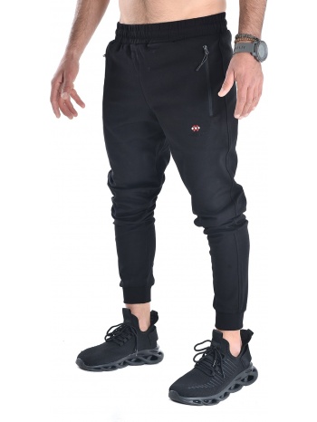 ανδρικό παντελόνι jogger σε μαύρο χρώμα σε προσφορά