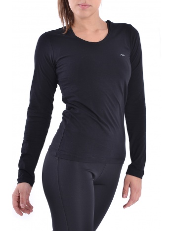 γυναικείο μακρυμάνικο μπλουζάκι σε μαύρο χρώμα σε προσφορά