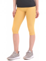 γυναικείο αθλητικό κάπρι mat metallic σε κίτρινο χρώμα