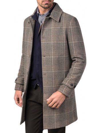 ανδρικό παλτό manetti casual grey melanze
