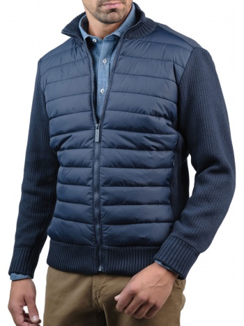 ανδρικό ζακέτα jacket manetti casual blue