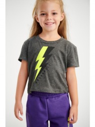παιδικο κοντομανικο μπλουζακι με τυπωμα κεραυνο