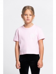 κοντομανικη παιδικη βαμβακερη μπλουζα με τυπωμα