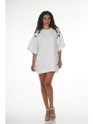 `kendall + kylie` μονοχρωμο oversized βαμβακερο φουτερ τοπ/φορεμα
