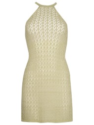 πλεκτο ημιδιαφανο lurex κοντο φορεμα