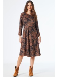 φλοραλ πλεκτο φορεμα με ...