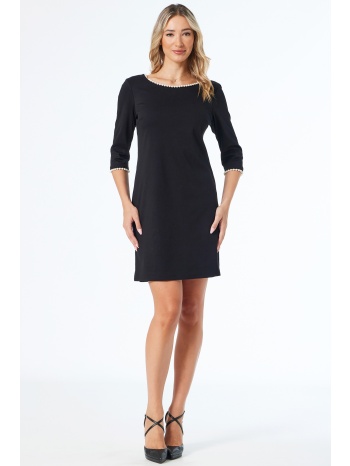 μαυρο φορεμα με περλες και ανοιχτη πλατη σε προσφορά