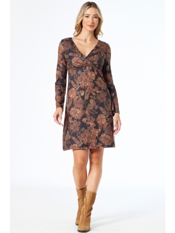 φλοραλ πλεκτο κρουαζε φορεμα σε προσφορά