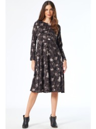 γκρι φλοραλ φορεμα σε ...