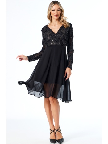 κρουαζε φορεμα με παγιετα και μουσελινα σε προσφορά