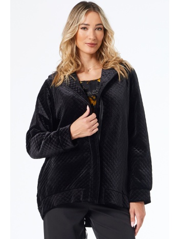 μαυρο βελουδινο καπιτονε μπουφαν σε προσφορά