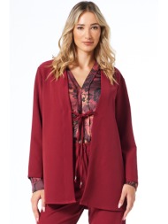 μπορντω ζακετα με δεσιμο