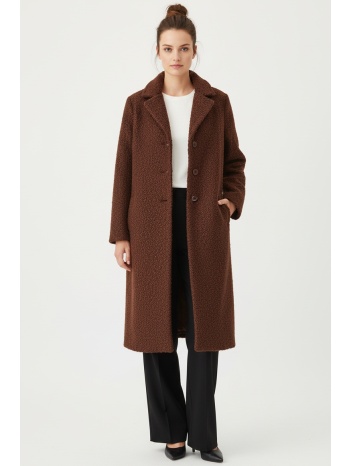 σοκολα μπουκλε μακρυ παλτο σε προσφορά