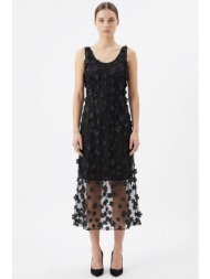 μαυρο φορεμα με απλικε ...