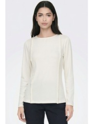 εκρου πλεκτη μπλουζα με ...