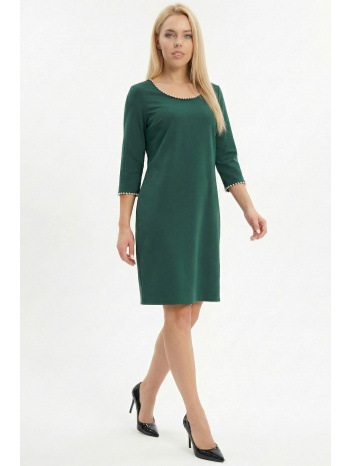 κυπαρισσι φορεμα με περλες και ανοιχτη πλατη σε προσφορά