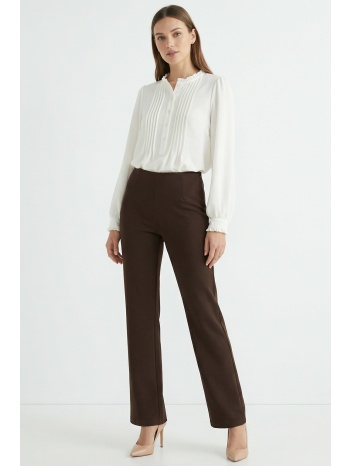 καφε παντελονι με φερμουαρ σε προσφορά