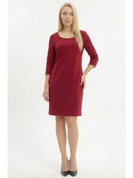 μπορντω φορεμα με περλες ...