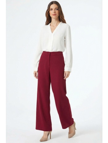 μπορντω παντελονα με φερμουαρ και κουμπι σε προσφορά