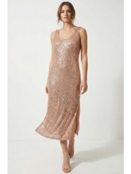 χρυσο φορεμα παγιετα με ...