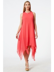 φουξια ασυμμετρο φορεμα ...