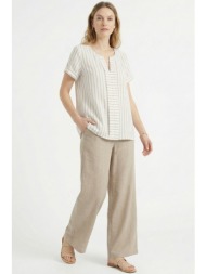 μπεζ παντελονα linen-look