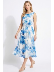 αμανικο φλοραλ midi φορεμα