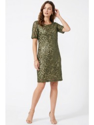 χακι δαντελενιο φορεμα ...