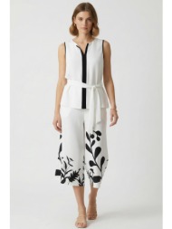 εμπριμε ελαστικη zip culotte