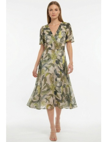 midi εμπριμε κρουαζε φορεμα