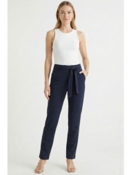 μπλε παντελονοκολαν με τσεπες και ζωνη