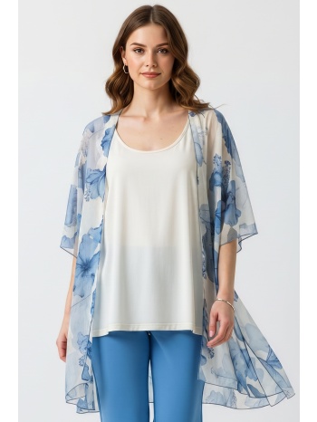 φλοραλ ζακετα μουσελινα