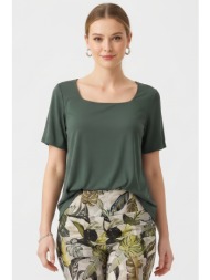 χακι μπλουζα με ...