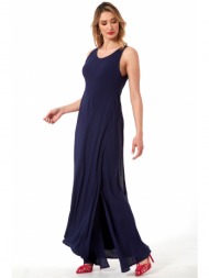 μπλε μαξι φορεμα με ...