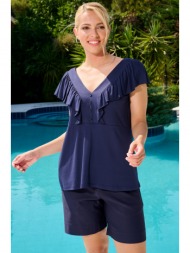 μπλε αμανικη μπλουζα με ...