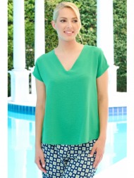 πρασινη ζαπονε μπλουζα σε ισια γραμμη
