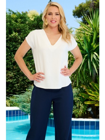 εκρου ζαπονε μπλουζα σε ισια γραμμη σε προσφορά