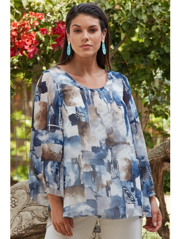 μπλουζα μουσελινα εμπριμε σε προσφορά